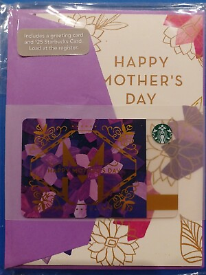 #ad STARBUCKS CARD 2015 quot;HAPPY MOTHER#x27;S DAYquot; BEAUTIFUL WITH GREETING CARD amp; ENVELOPE $5.25