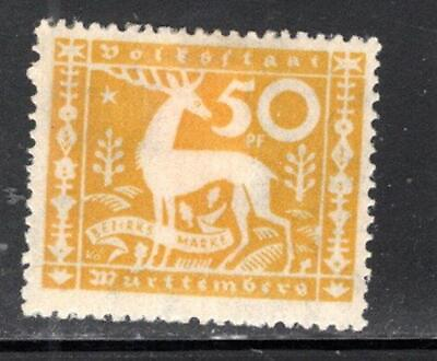 #ad GERMANY GERMAN WURTTEMBERG STAMPS MINT HINGED LOT 981BH $2.30