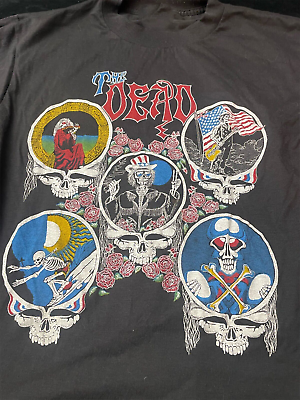 #ad Grateful Dead The Dead Tee T Shirt Vintage Band Concert Tour 1980 U2605 $20.89