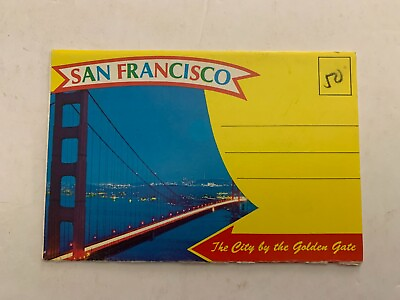 #ad c.1960 San Francisco California Fold Out Postcard Book $5.00