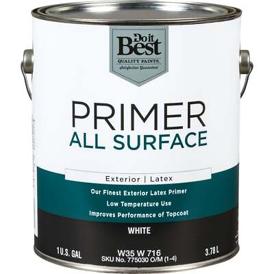 #ad Do it Best White All Surface Exterior Primer 1 Gal. W35W00716 16 Pack of 4 SIM $138.02