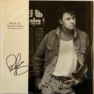 #ad PAUL YOUNG HAND SIGNED WONDERLAND 12quot; VINYL PROOF. GBP 74.99