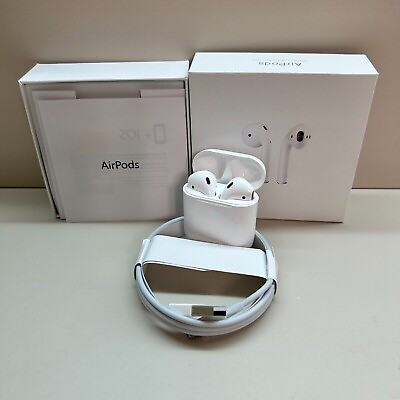 #ad Apple Airpods 2nd Generation Bluetooth Headsets Earbuds Earphone White Charging $38.96