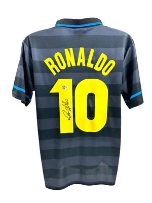 #ad #ad Ronaldo Nazario Signed Inter Milan Jersey Beckett $439.45