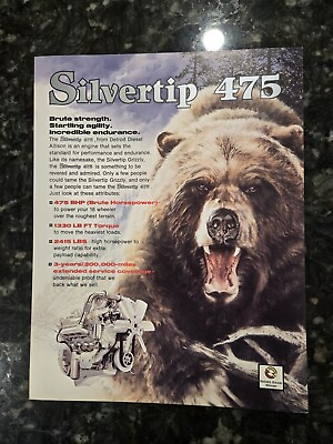 #ad Silvertip 475 Brochure Spec Sheet Detroit Diedel Allison Engine Oct 1985 $8.00
