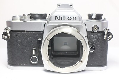 #ad Nikon FM Silver 35mm SLR Film Camera Body Only From Japan $125.45