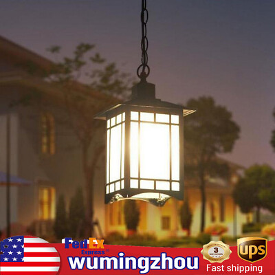 #ad #ad Outdoor Pendant Ceiling Light Fixture Hanging Lantern Exterior Porch Front Entry $32.92