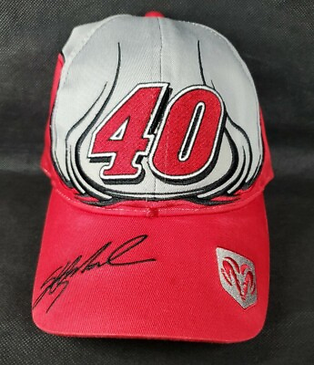#ad Vintage Coors Light NASCAR Racing #40 STERLING MARLIN Hat Embroidered Autograph $14.35