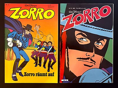 #ad ZORRO #3 10 Rare German Editions Nice Condition Disney Comics 1981 82 $12.99