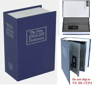#ad Book Safe Lock Money Cash Sentry Hidden Secret Fire Proof Box Home Storage Vault $15.97