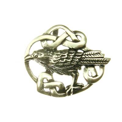 #ad Raven Pendant 925er Silver Symbol Jewelry New $33.76