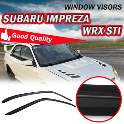 #ad For 02 07 Subaru Impreza WRX STI Sedan Window Visor Rain Shade Guard Deflectors $79.99