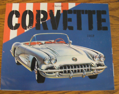 #ad 1958 Corvette Color Dealer Brochure 58 Vette GM $9.00
