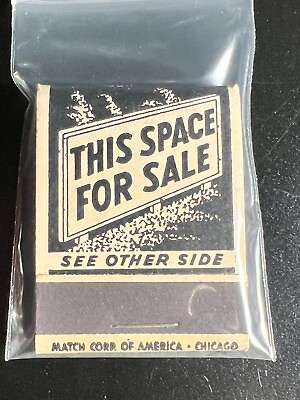 #ad MATCHBOOK MATCH CORP OF AMERICA SPACE FOR SALE CHICAOO IL UNSTRUCK $12.99