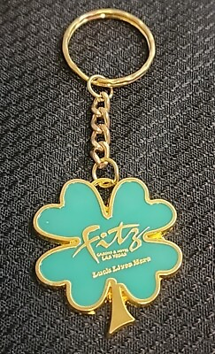 #ad Vintage Fitzgerald#x27;s Casino Las Vegas Keychain Shamrock Keyring Retired Gift $14.99