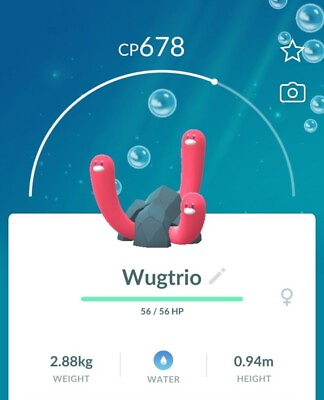 #ad 1X WUGTRIO Trade LUCKY CHANCE Pokémon Go Trade $1.99