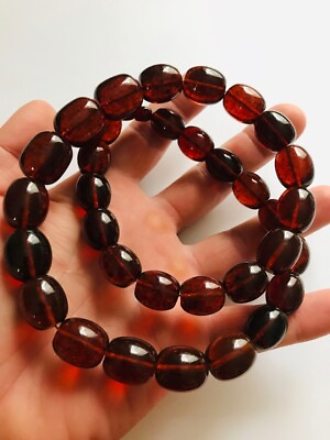 #ad Beads Amber Necklace Natural Baltic Amber Genuine Necklace Amber Jewelry pressed $350.00