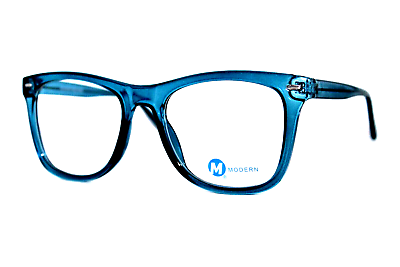 #ad NEW MODERN OPTICAL BECAUSE BLUE CRYSTAL AUTHENTIC EYEGLASSES FRAMES 55 21 140MM $39.99