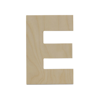 #ad Wooden Letter E 8 inch Unfinished Wood Letters for Crafts amp; Wall Woodpeckers $19.49