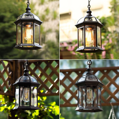 #ad Outdoor Pendant Lighting Garden Lamp Bar Chandelier Light Yard Ceiling Lights AU $115.93