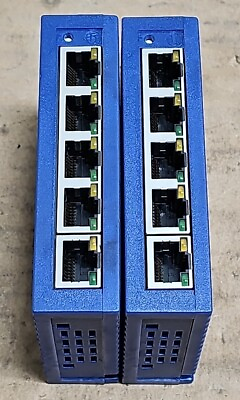 #ad Hirschmann Spider 5TX 32 VDC Ethernet Rail Switch 5 Port Spider5TX Lot 2 Units. $29.99