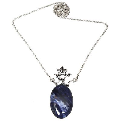 #ad Pendant Sodalite Silver Gemstone 925 Jewelry Handmade Plated Sterling Natural $19.19