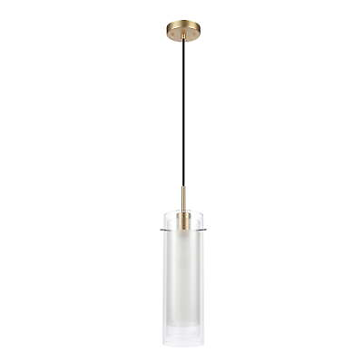 #ad Sydney 1 Light Matte Brass Pendant Lighting with Clear Glass Shade and Frosted $32.27