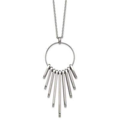 #ad Stainless Steel Polished 20quot; Necklace $89.00