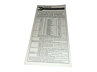 #ad JULY 1971 AMTRAK FORMER SANTA FE SERVICES PUBLIC TIMETABLE $25.00
