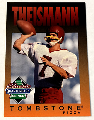 #ad 1995 Tombstone Pizza Classic Quarterback Series #11 of 12 Joe Theismann Redskins $0.99