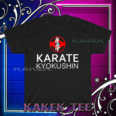 #ad New Shirt Kyokushin Kai Letter Logo Men#x27;s Black T Shirt USA Size S to 5XL $23.99