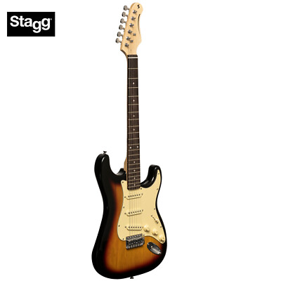 #ad Stagg Standard Series S 30 Electric Guitar Brilliant Sunburst SES 30 SNB $169.99