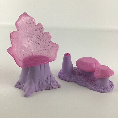 #ad Barbie Swan Lake Enchanted Forest Playset Replacement Chair Mushroom Vintage $19.96