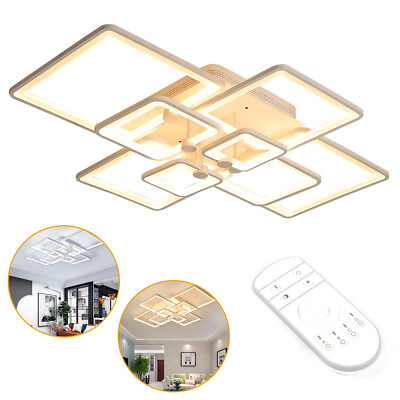 #ad Modern LED Ceiling Light Dimmable Pendant Fixture Lamp Living Room Chandelier US $89.00
