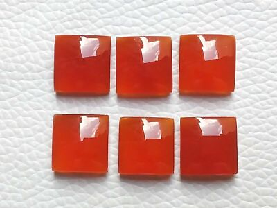#ad SALE Amazing Lot Natural RED Onyx 15X15 mm Square Cabochon Loose Gemstone $197.31