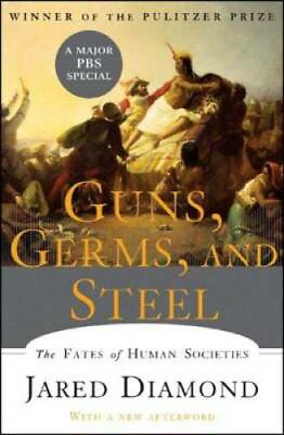 #ad Guns Germs and Steel: The Fates of Human Societies Hardcover GOOD $7.99