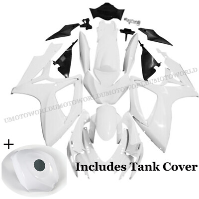 #ad Unpainted Fairing Kit Tank Cover For Suzuki GSX R 600 750 2006 2007 Bodywork $270.99