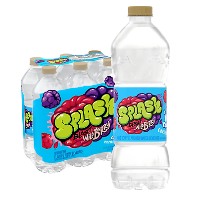 #ad Splash Blast Wild Berry Flavored Water Zero Sugar with Electrolytes 16.9 Fl $4.38