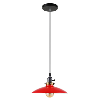Vintage Pendant Lighting Kitchen Island LED Adjustable Red Lamp Pendant Fixtures $34.99