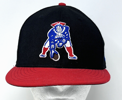 #ad New England Patriots NFL Football Hat Boston Logo Black Red New Era Baseball Cap $23.17