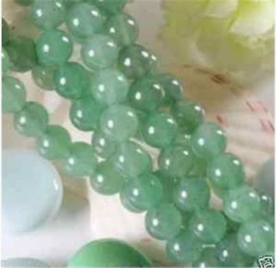 #ad 6 10 12MM Natural Green Jade Emerald Round Gemstone Loose Beads 15quot; $4.50