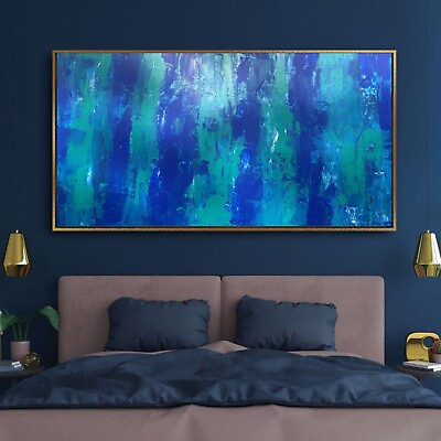 #ad Sale Abstract Caribbean Blend Textured 24quot;H X 18W Canvas Winford Was 695 Now 395 $395.00