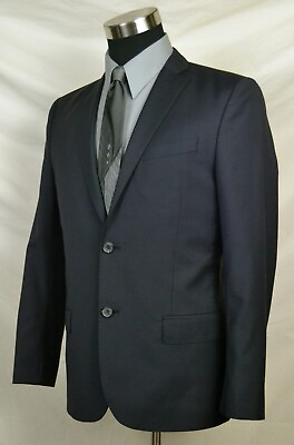 #ad Elegant Slim Fit Charcoal Jacket with Double Vent Size 38R By: J. Lindeberg $49.00