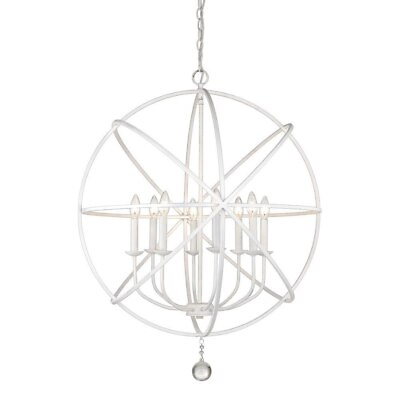 #ad 8 Light Chandelier in Shabby Chic Style 30 Inches Wide by 35.63 Inches $532.95