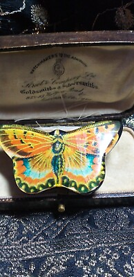 #ad Vintage 1980 s Large Acrylic Colourful Almost Real Looking Butterfly Very Rare $22.00