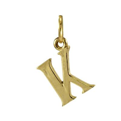 #ad 9ct Gold Letter Alphabet Charm Charms Letters A Z Initials Solid GBP 65.00