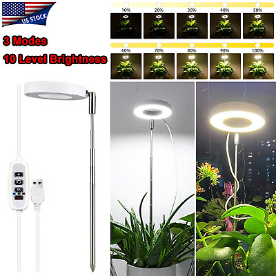 #ad 48 LED Grow Light Plant Growing Lamp Lights with Timer for Indoor Flower Plants $9.99