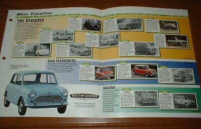 #ad ★★1959 99 HISTORY OF THE MINI BROCHURE Austin Cooper Rover BMC Mk1 Mkii Moke ★★ $9.99