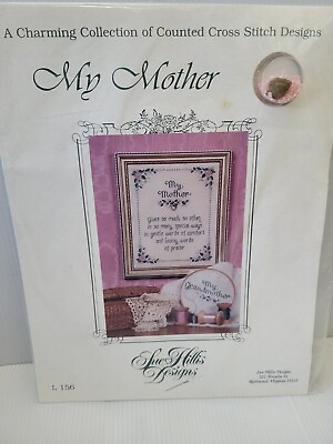 #ad Cross Stitch Kit My Mother Floral Verse Sue Hillis Designs $16.99