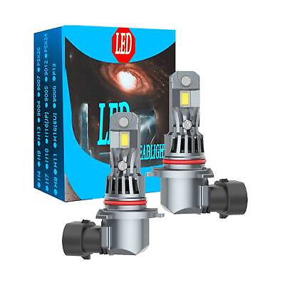 #ad 9006 HB4 LED Headlight Bulbs Kit Low Beam White 6000K x2 Conversion Super Bright $44.99